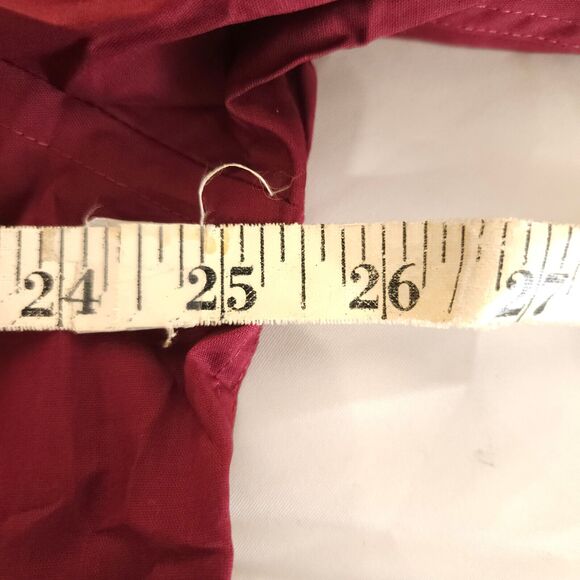 NWT Croft & Barrow Mens 17.5 32/33 Burgundy Red Classic Fit Dress Shirt - Picture 5 of 7